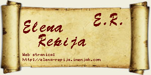 Elena Repija vizit kartica